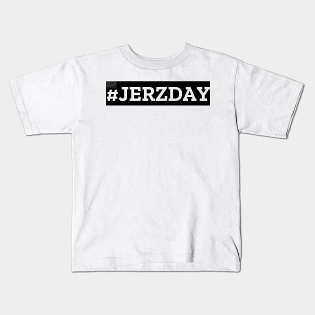 Black Simple #JERZDAY Jerzday Jerzdays #Jerzdays Kids T-Shirt by porcodiseno